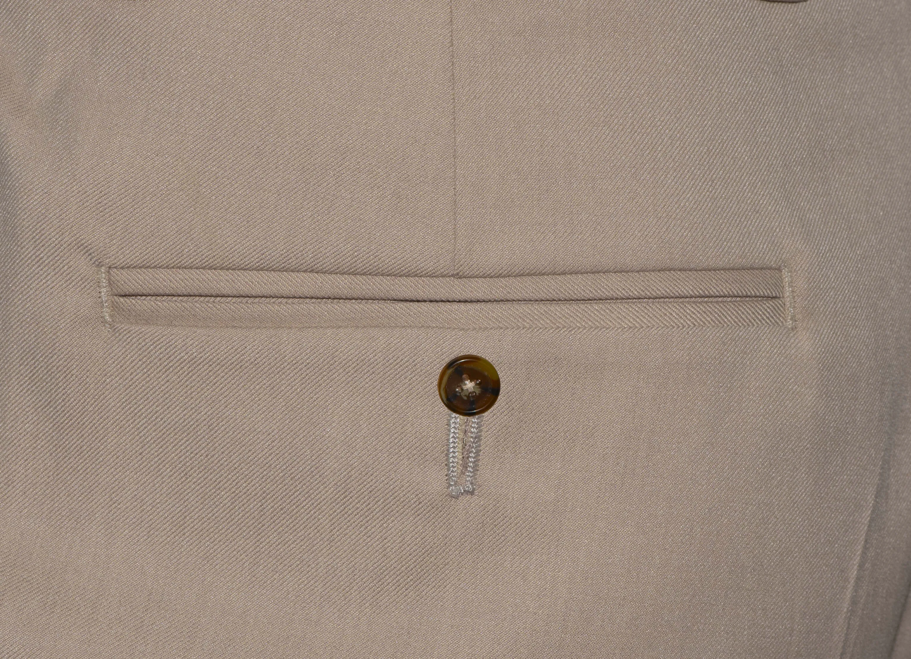 120's WOOL NOTCH LAPEL SAND SLIM-FIT SUIT FOR MEN