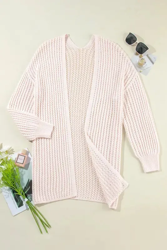 Airy Chic Crochet Cardigan
