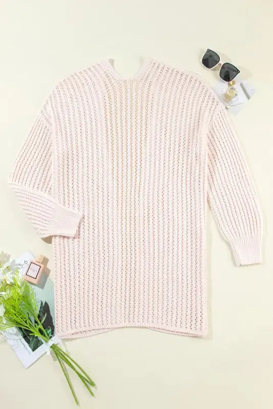 Airy Chic Crochet Cardigan
