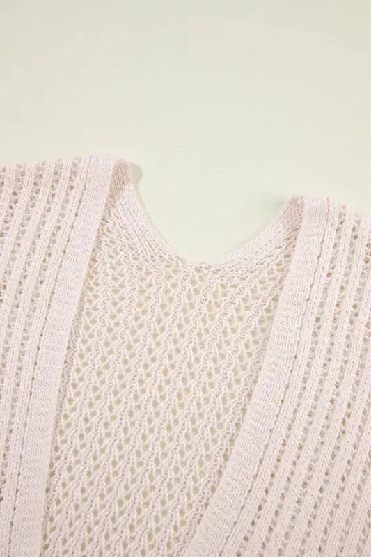 Airy Chic Crochet Cardigan