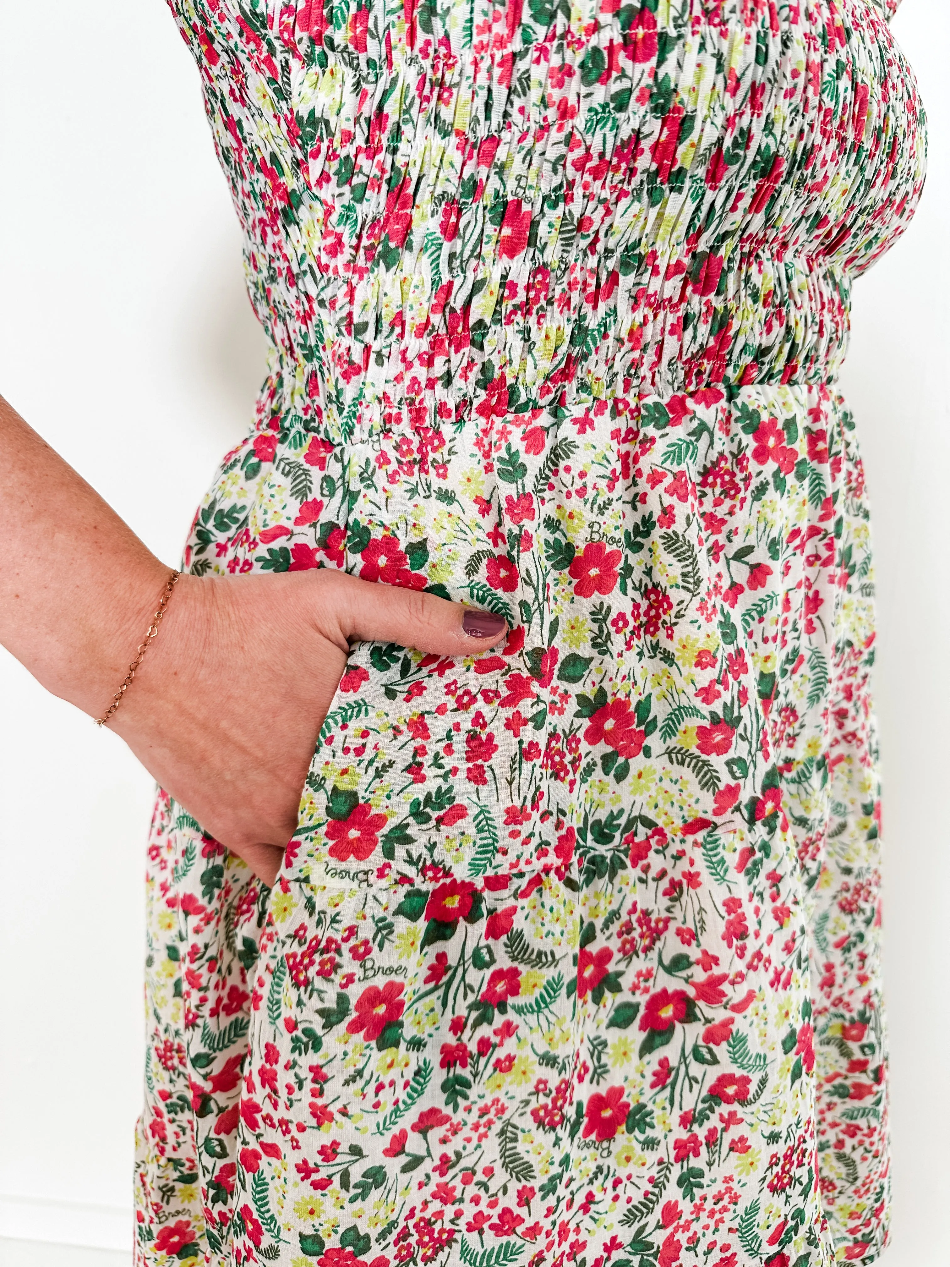 Bella Smocked Floral Dress
