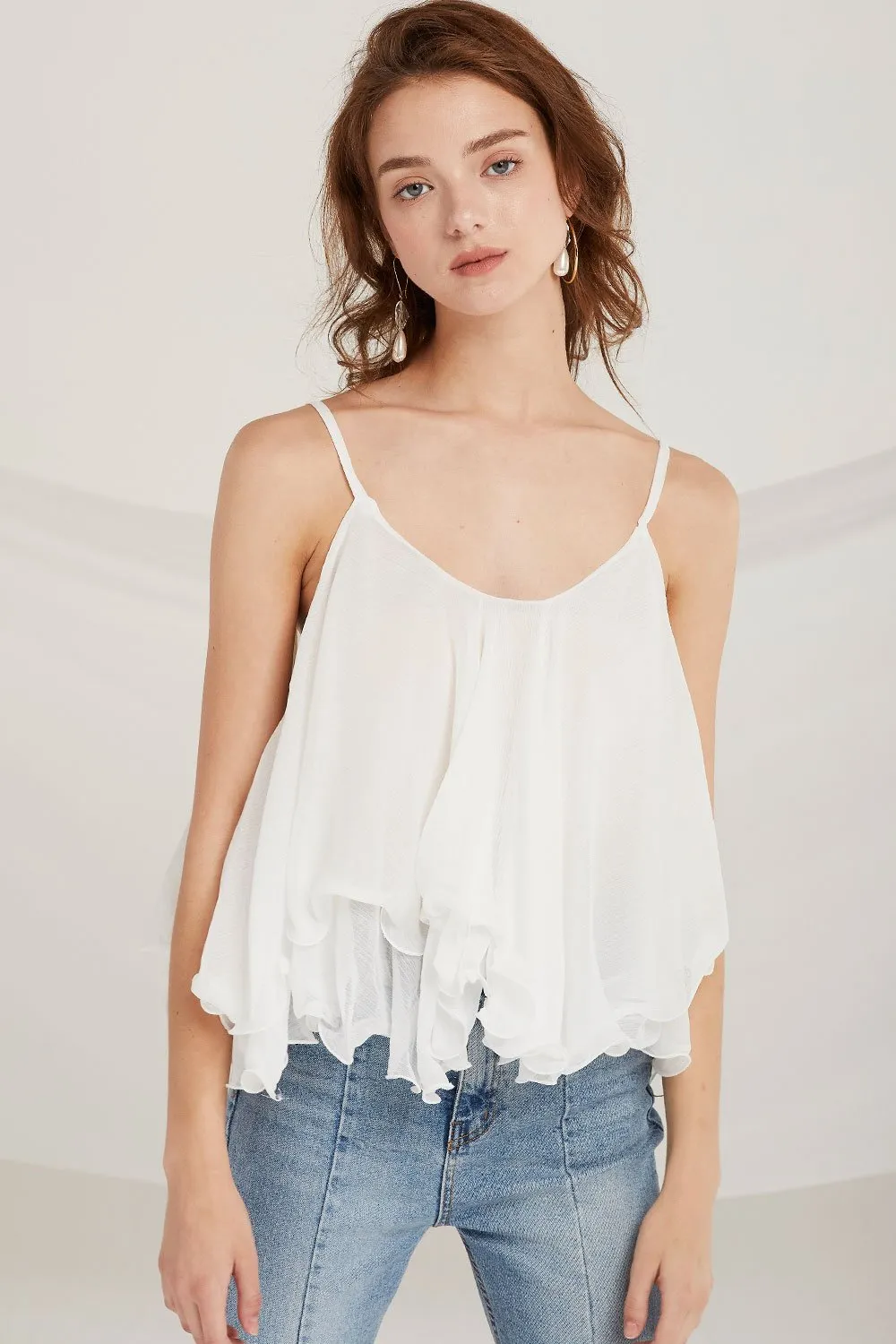 Bethany Tiered Ruffle Cami Top