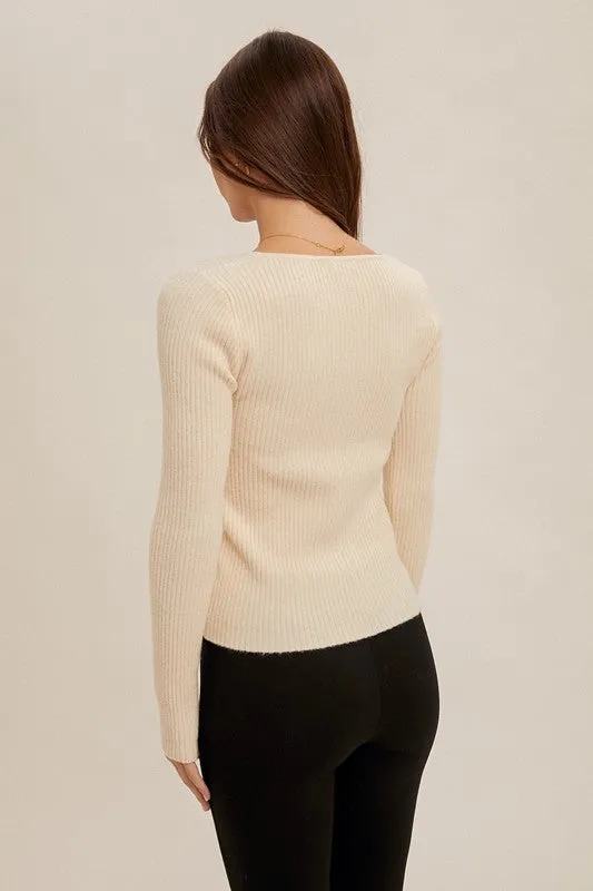 Bow Sweater Top