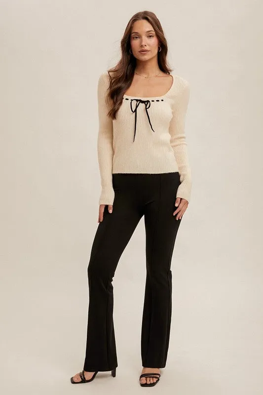 Bow Sweater Top