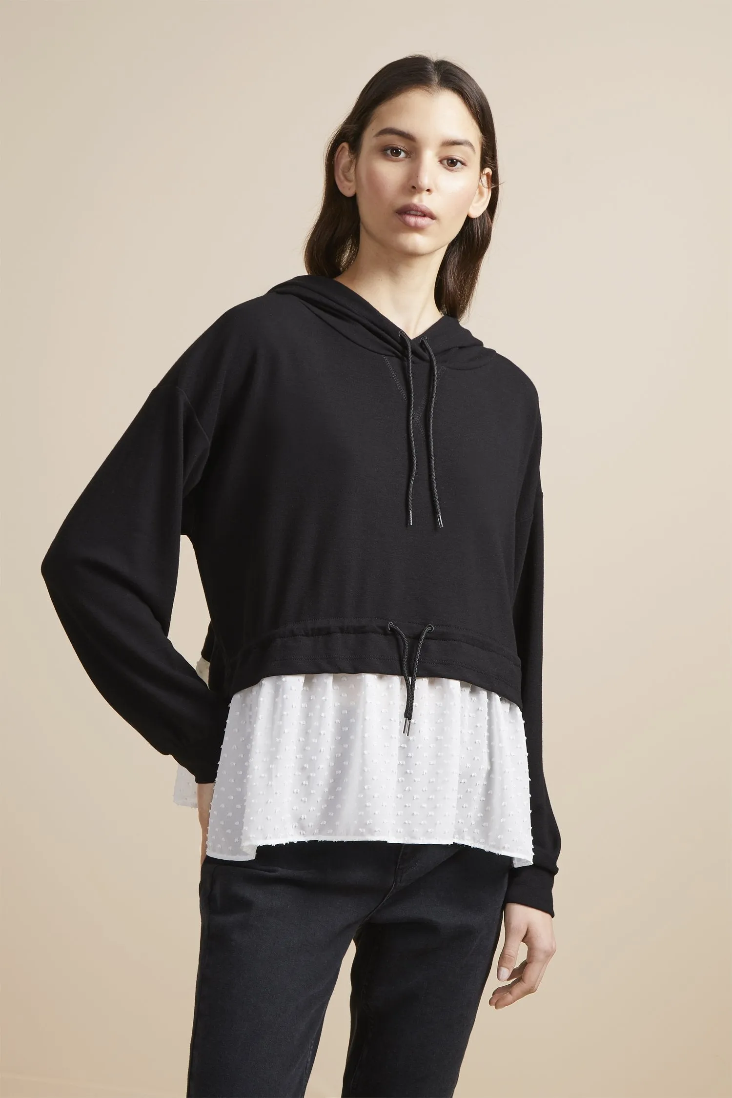 Cantin Double Face Jersey Hooded Top