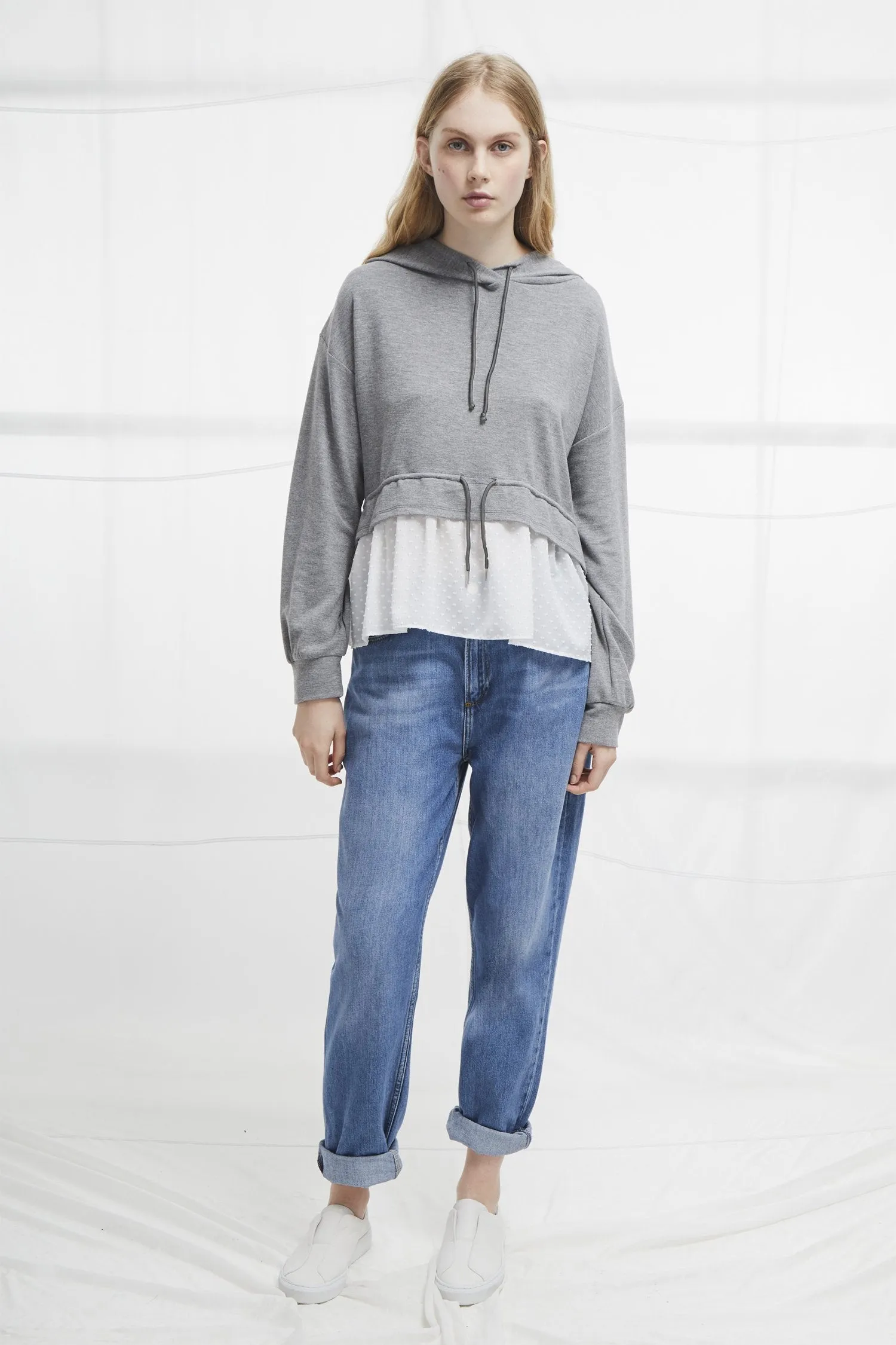 Cantin Double Face Jersey Hooded Top
