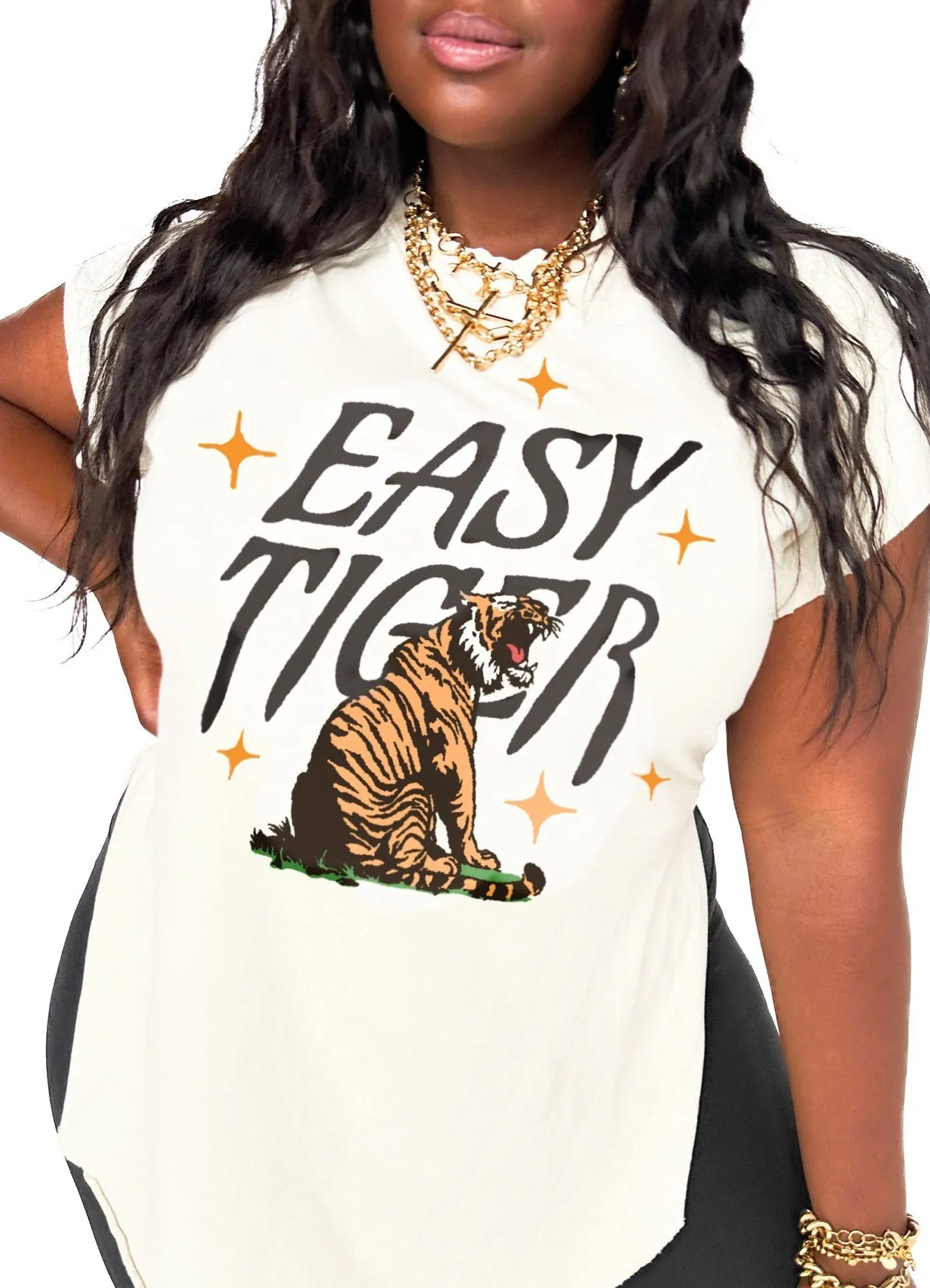 EASY TIGER SIDE SLIT TEE