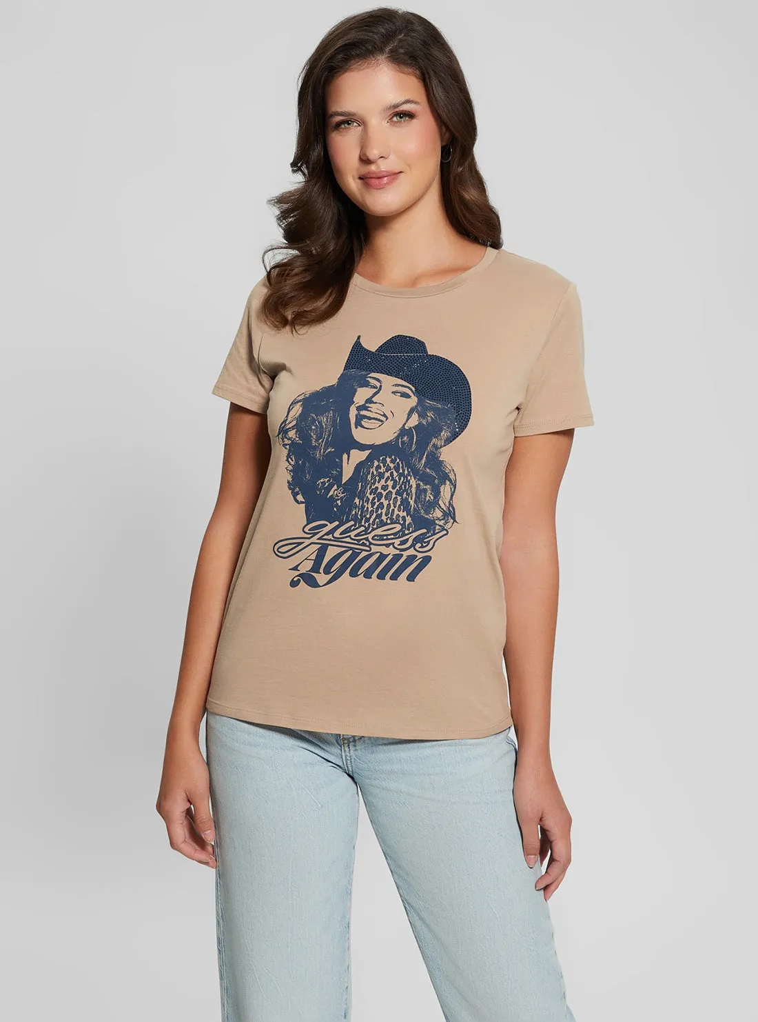 Eco Beige Again Easy T-Shirt