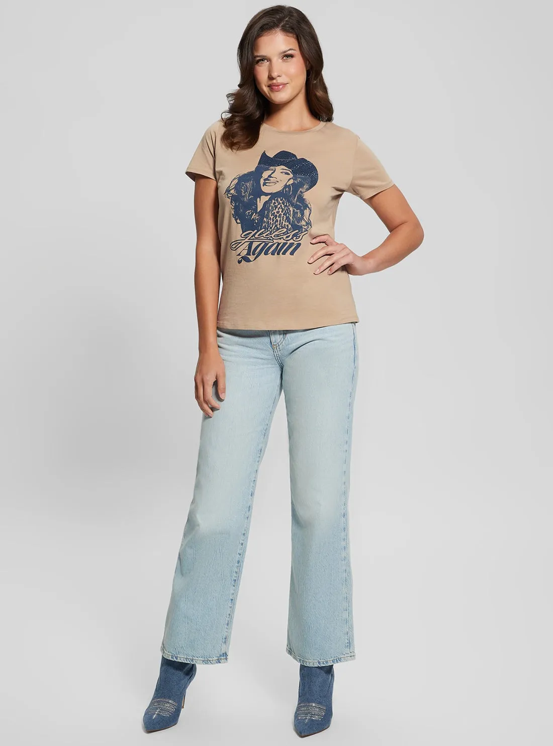 Eco Beige Again Easy T-Shirt