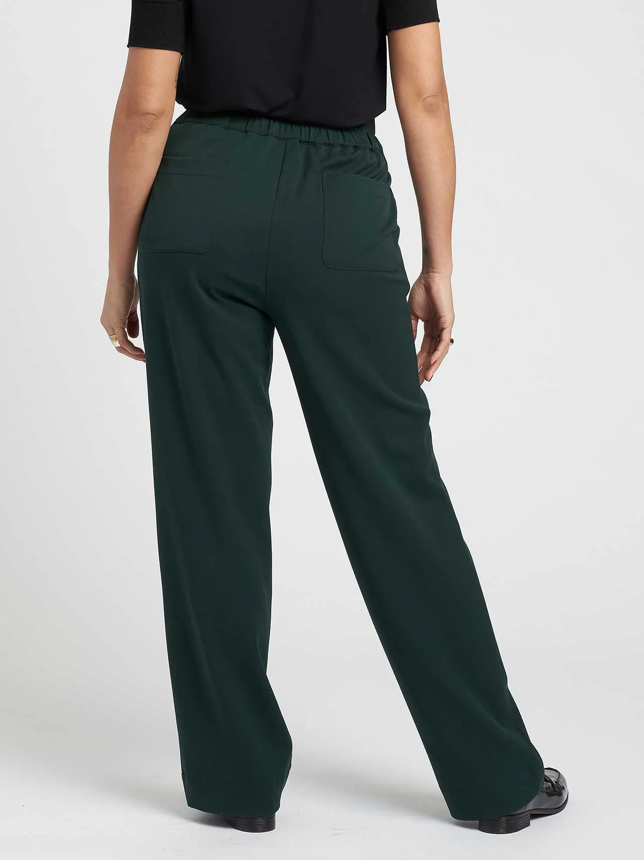 Eden Twill Pull-On Pants Long - Forest Green