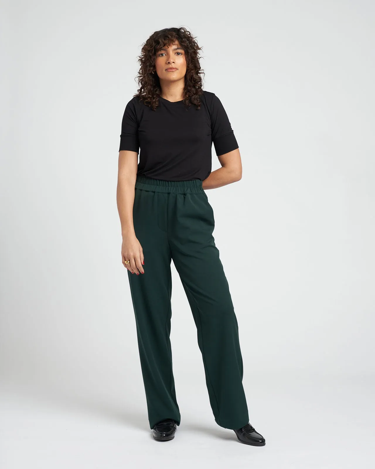 Eden Twill Pull-On Pants Long - Forest Green