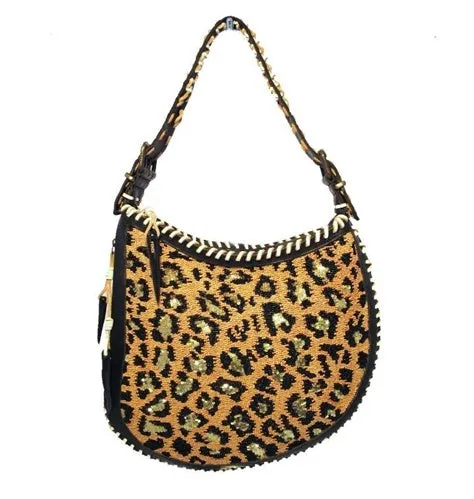Fendi Beaded Safari Shoulder Bag