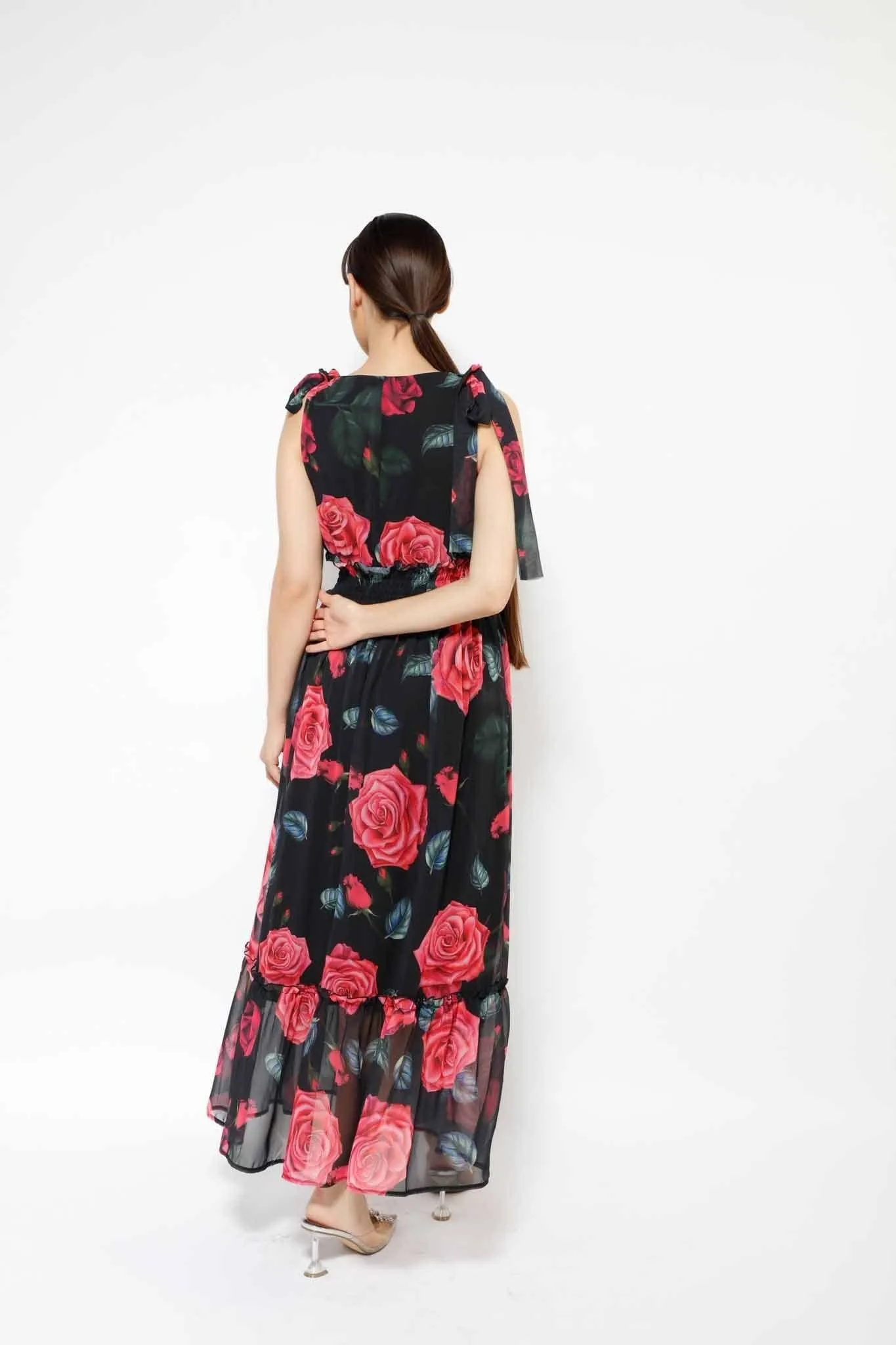 FLORAL SLEEVELESS DRESS 2-3495MIS