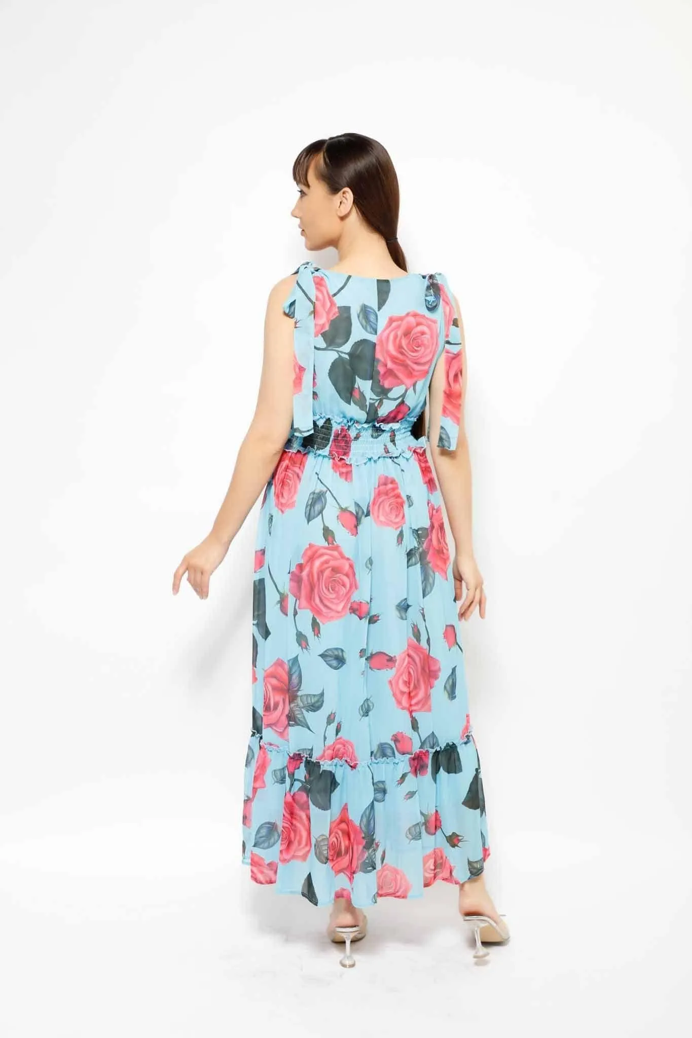 FLORAL SLEEVELESS DRESS 4-3495MIS
