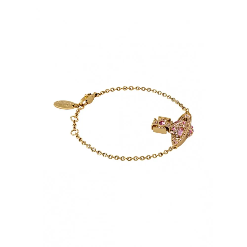 Francette Bas Relief Bracelet - Gold/Pink - 61020200-02R448-CN