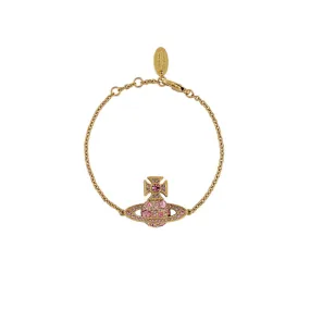 Francette Bas Relief Bracelet - Gold/Pink - 61020200-02R448-CN