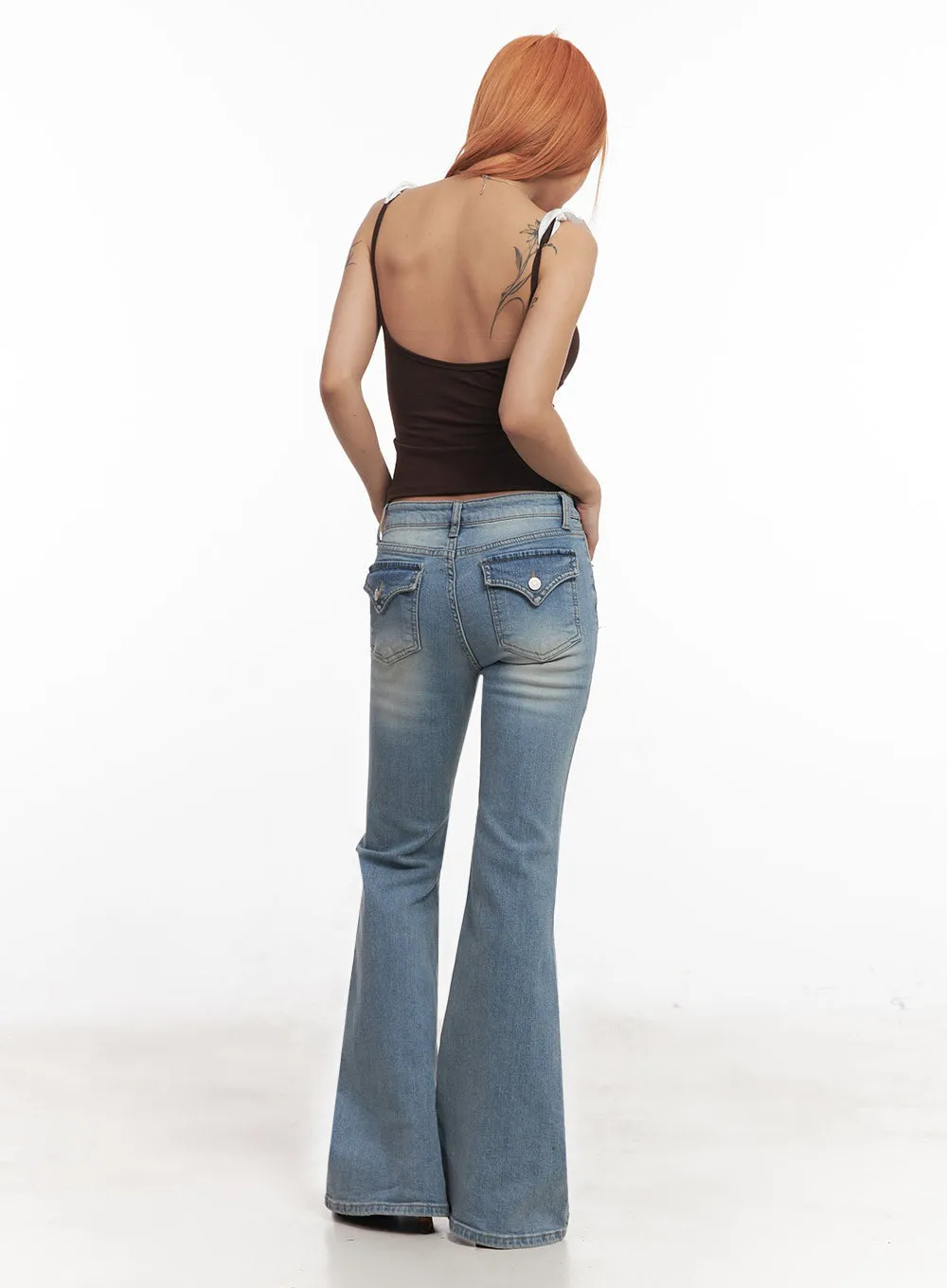Frill-Trimmed Crop Top IA515