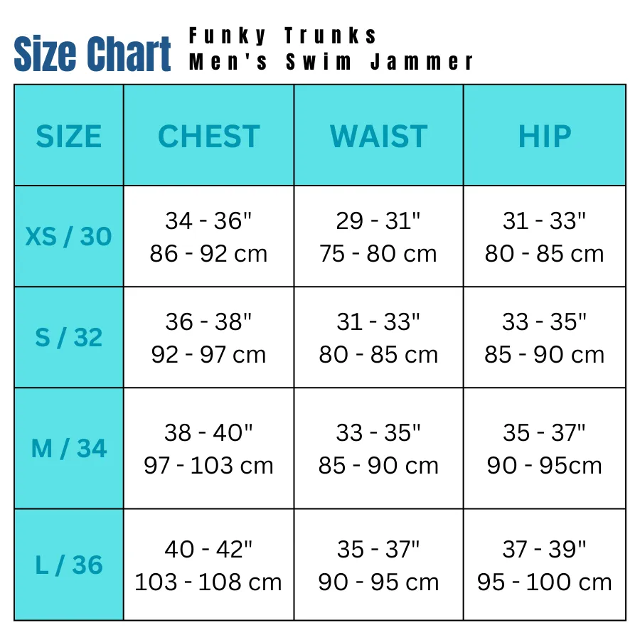 Funky Trunks Mens Training Jammers FT37M - Sharp Edges