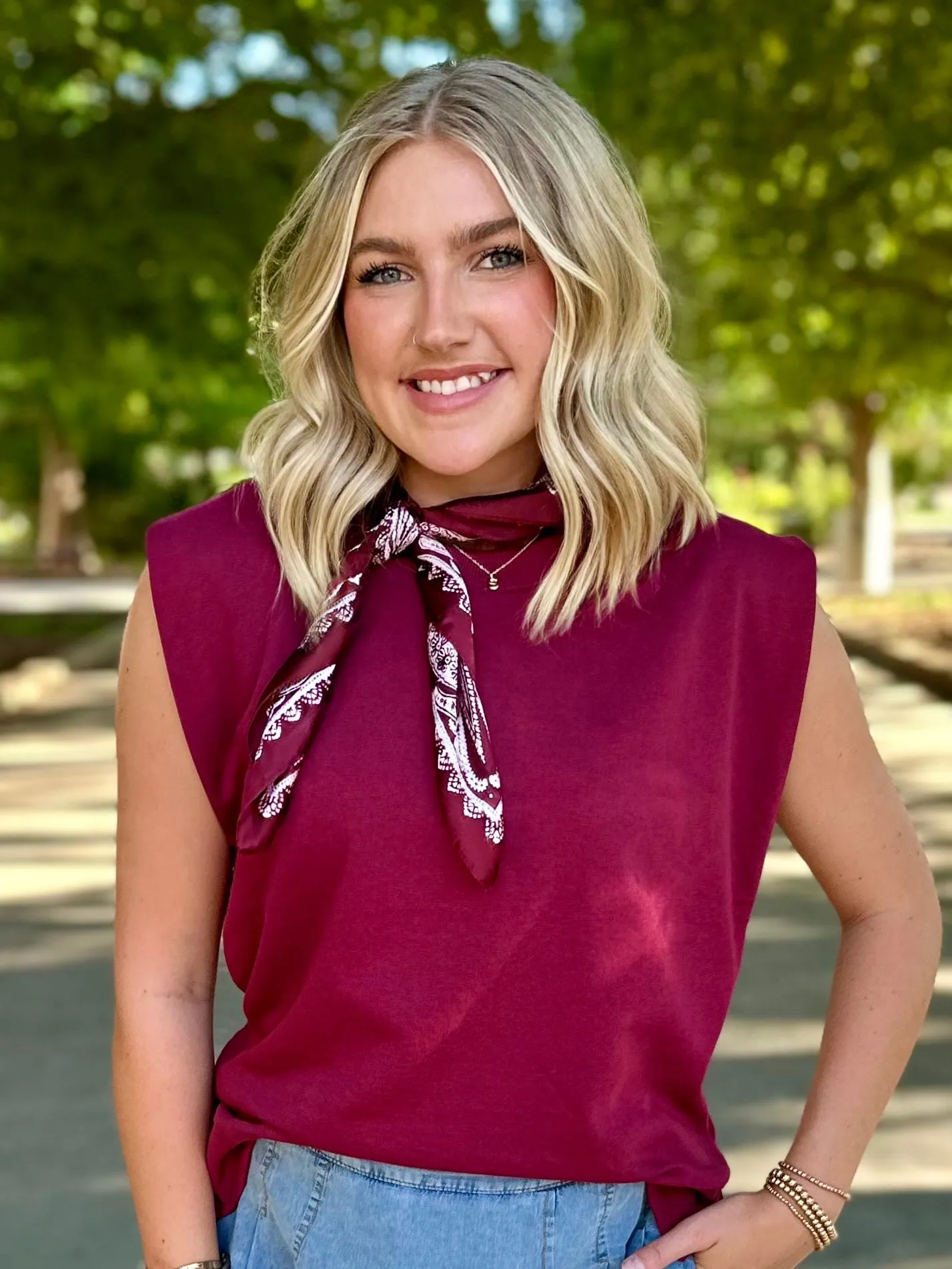 Game Day Maroon Wild Rags