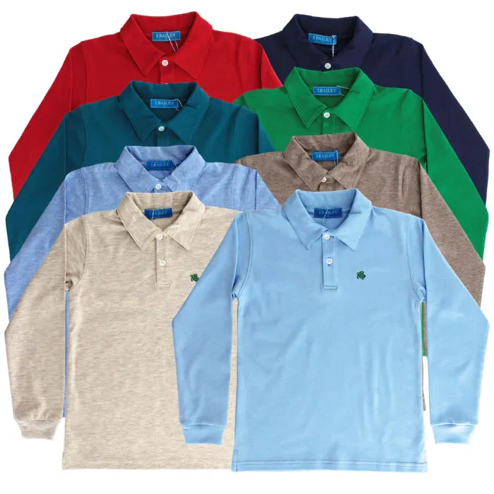 Harry L/S Polo-Navy