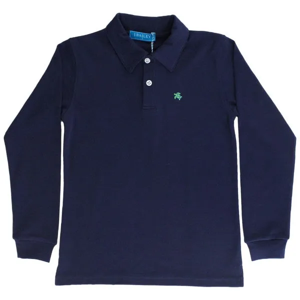 Harry L/S Polo-Navy