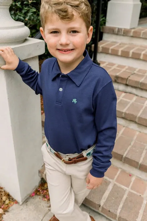 Harry L/S Polo-Navy