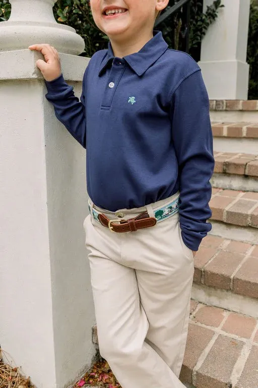 Harry L/S Polo-Navy