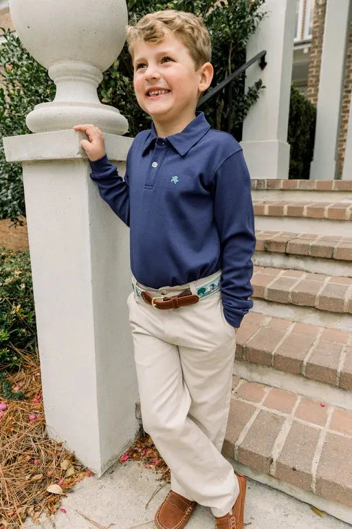 Harry L/S Polo-Navy