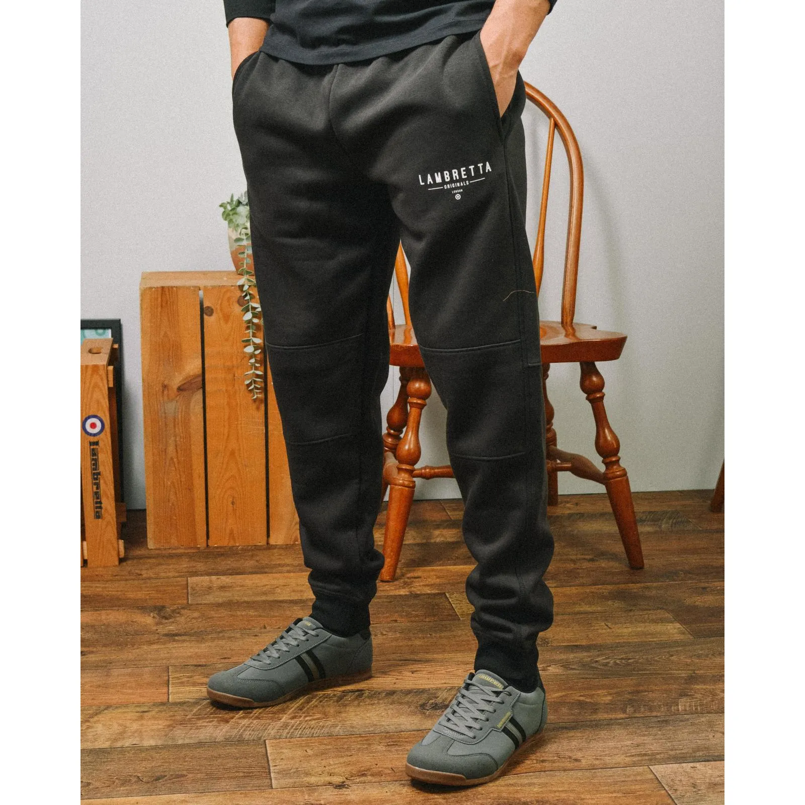 Lambretta Mens Logo Joggers