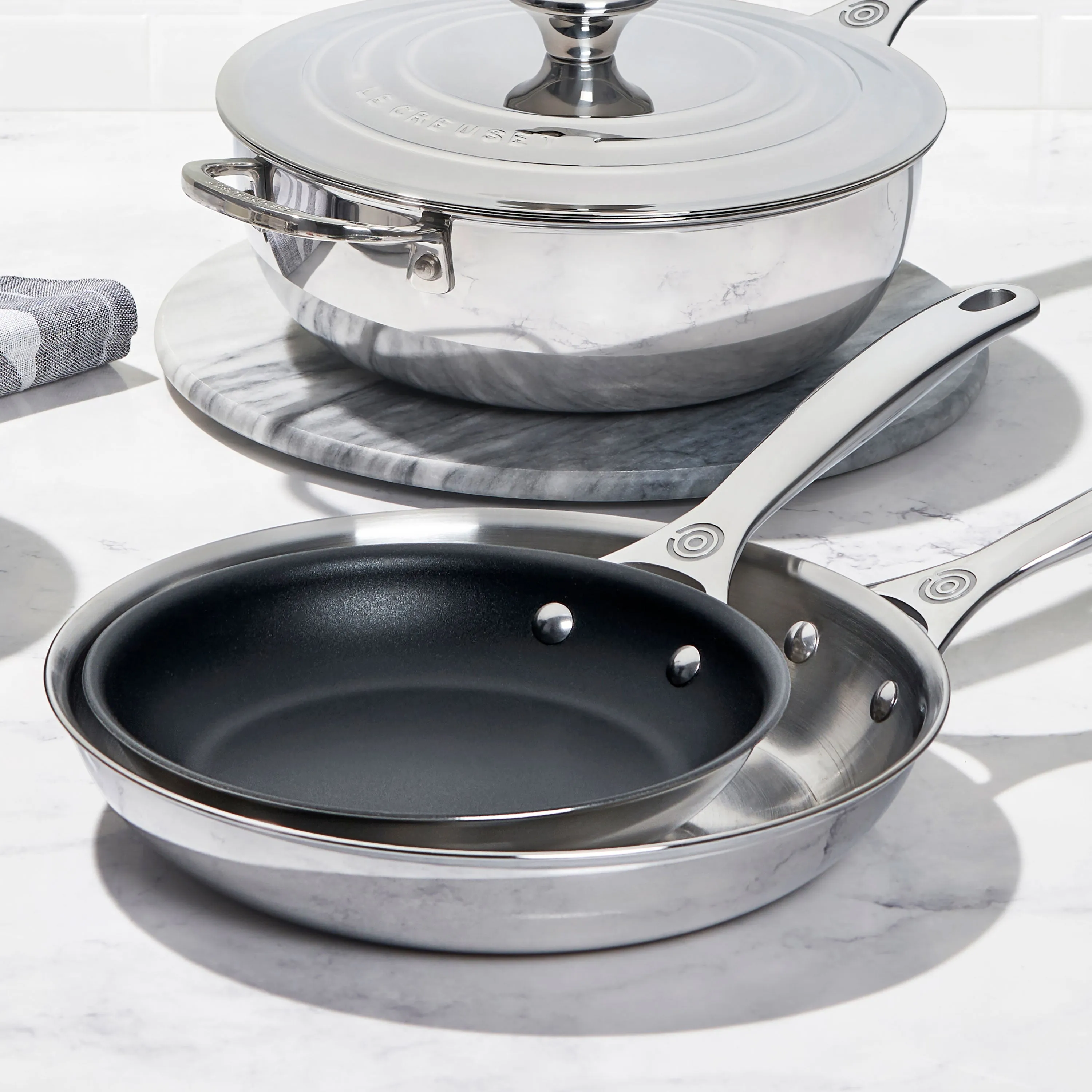 Le Creuset Stainless Steel 10" Nonstick Skillet