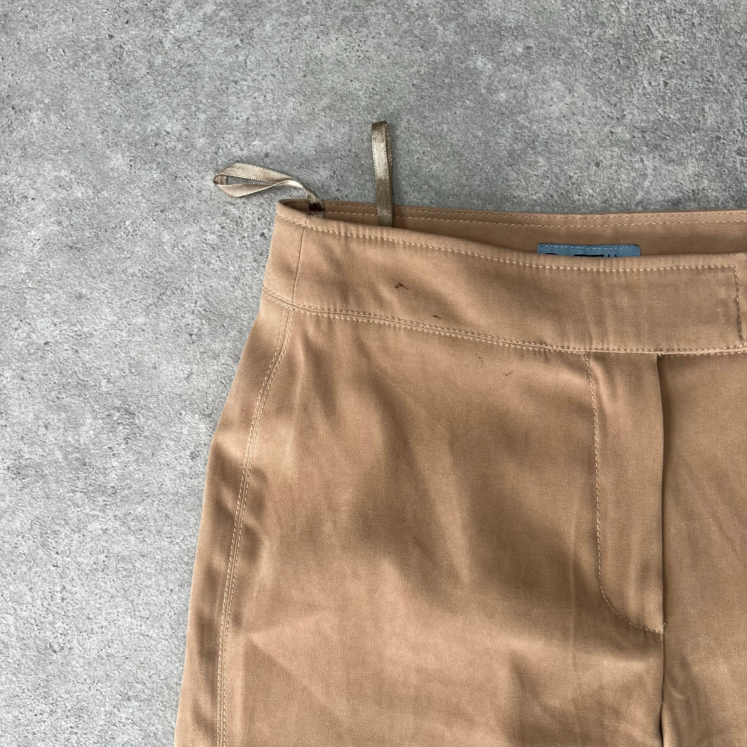 Like Suede Y2K Flare Straight leg Trousers