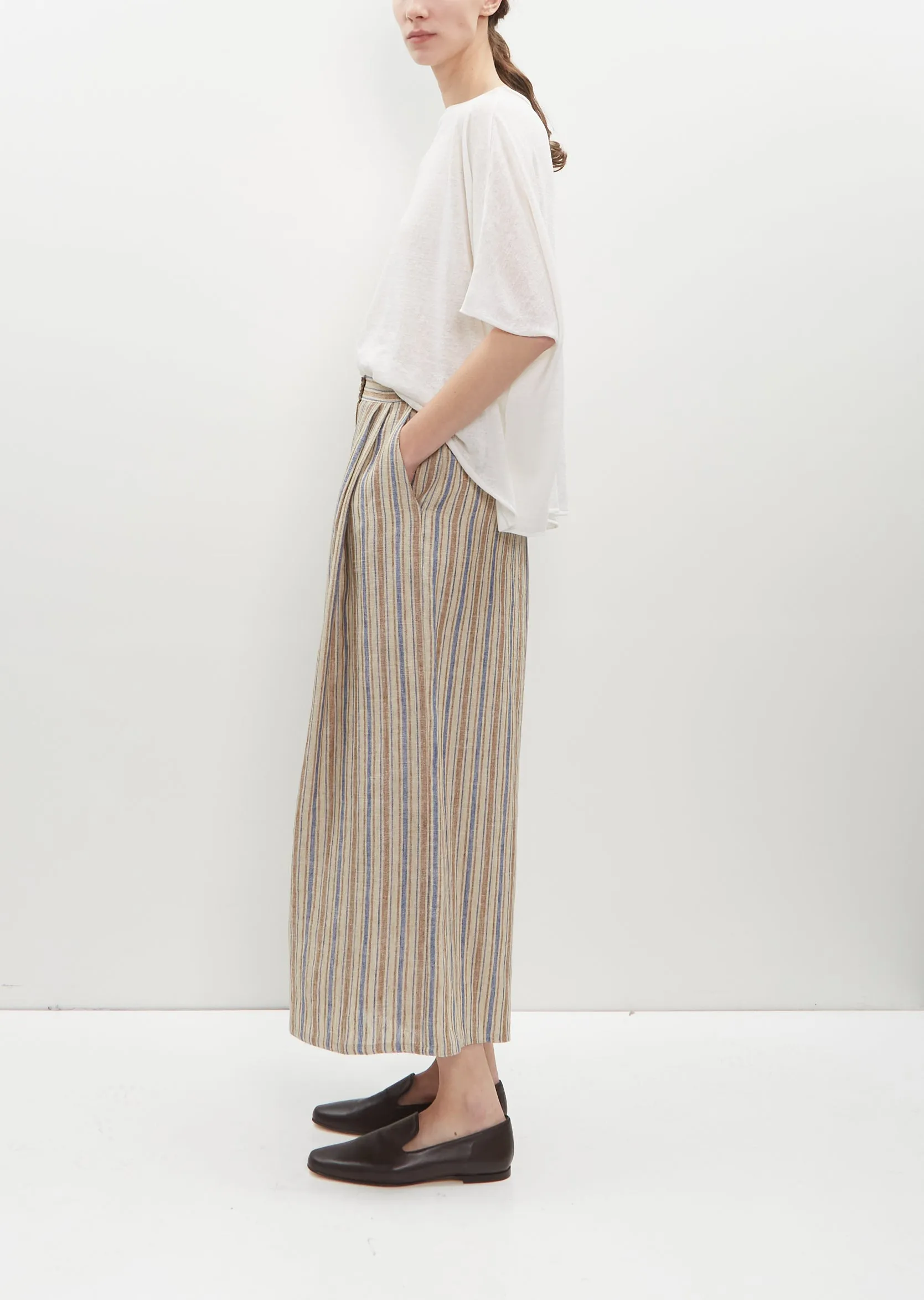 Linen-Cashmere Knit Easy T-Shirt