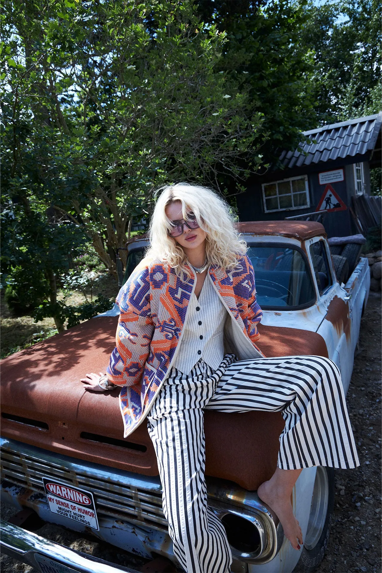 LOLLY'S LAUNDRY Orange Retro Style Jacket