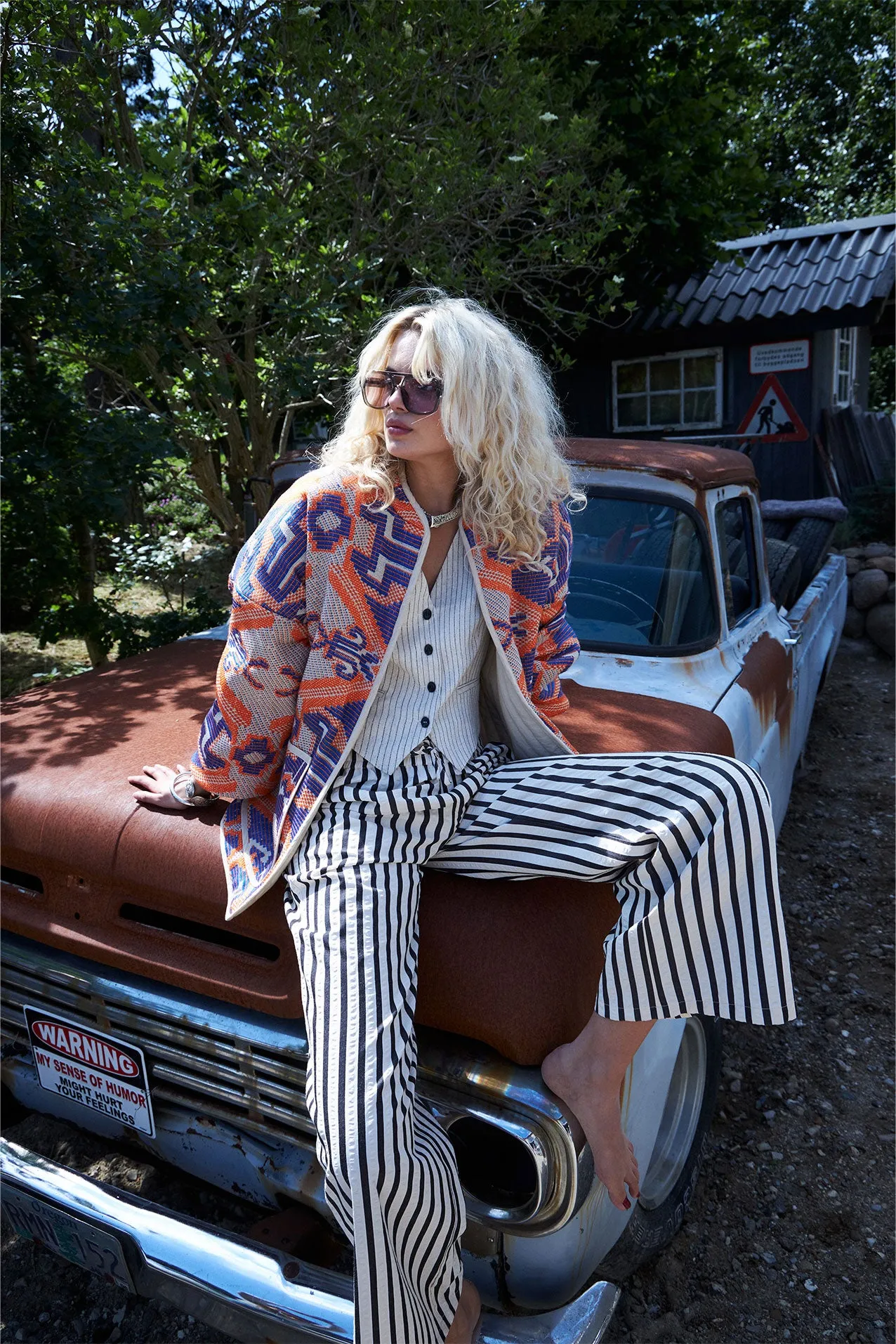 LOLLY'S LAUNDRY Orange Retro Style Jacket