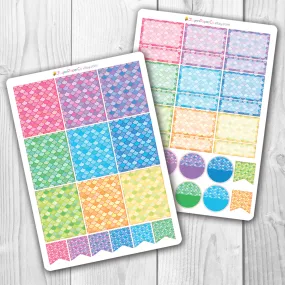 Mermaid Scale Box Stickers