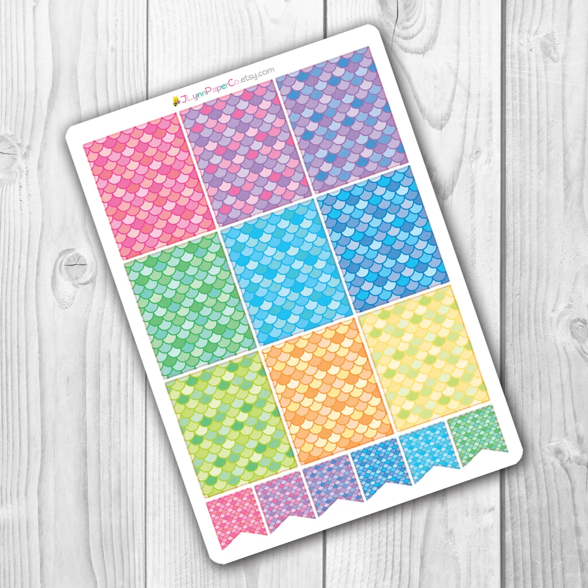 Mermaid Scale Box Stickers