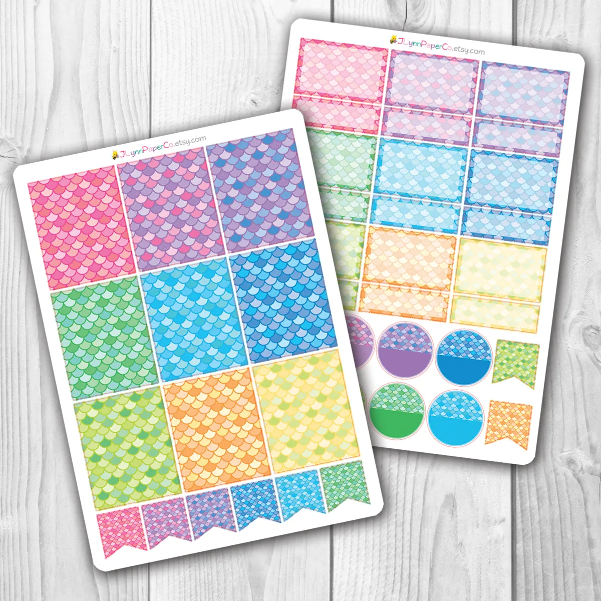 Mermaid Scale Box Stickers