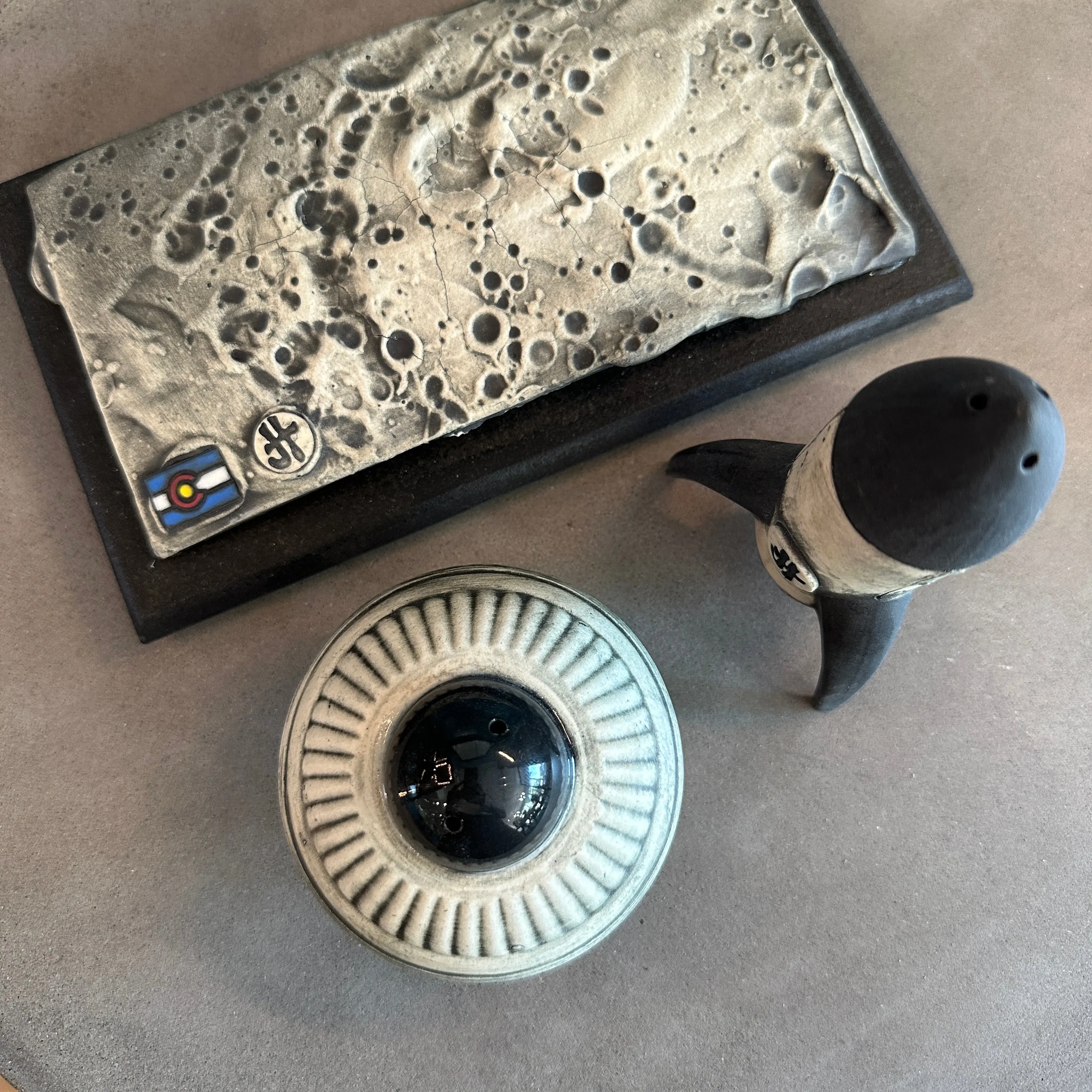 Moon UFO Salt and Pepper Shaker Set