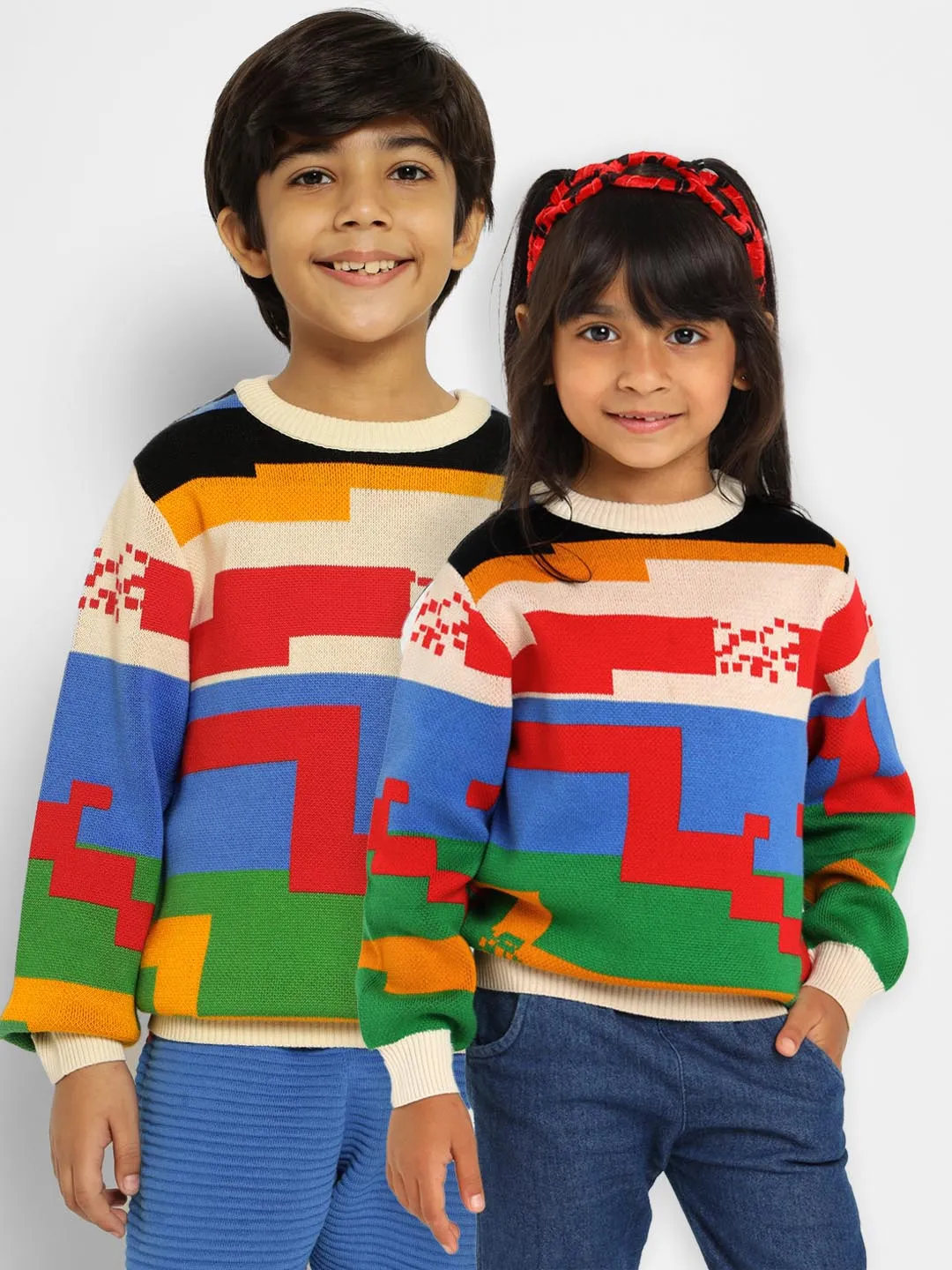Palette Play Cotton Pullover Sweater