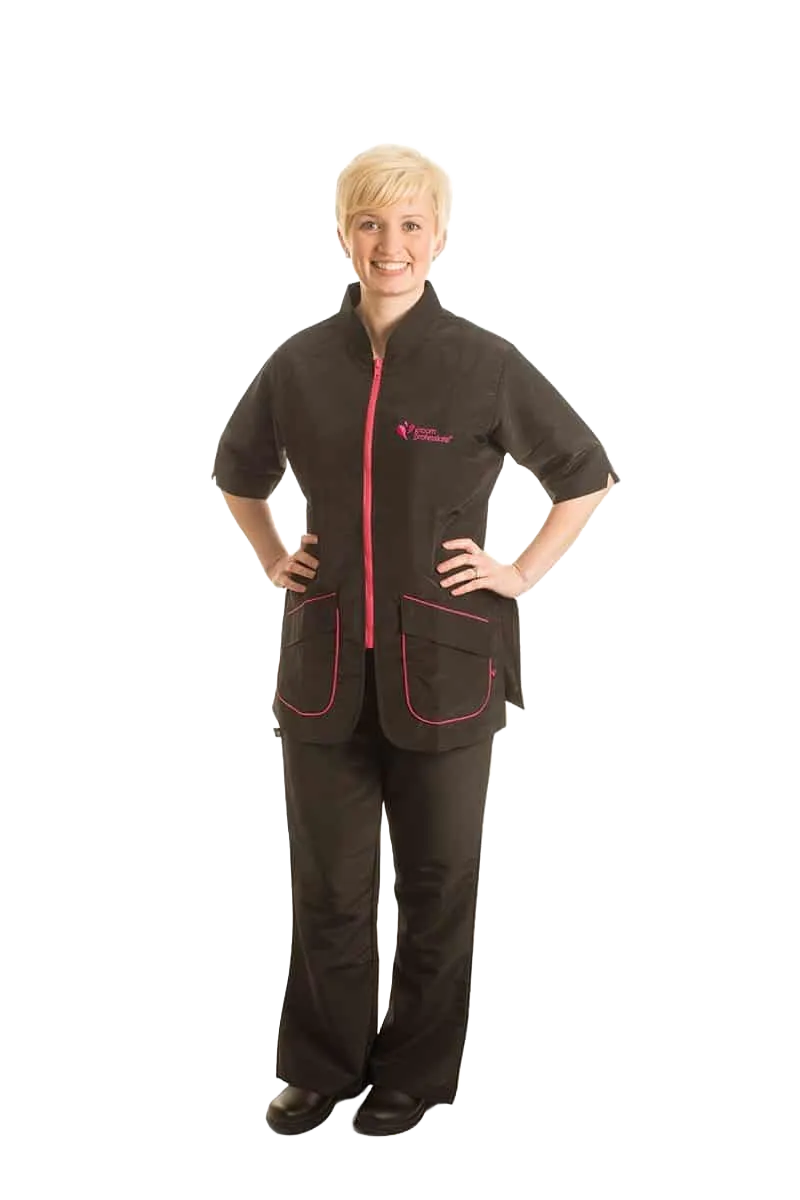Pink Milano Grooming Jacket by Groom Professional