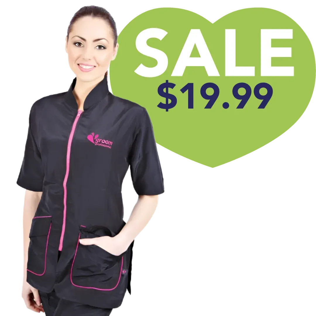 Pink Milano Grooming Jacket by Groom Professional