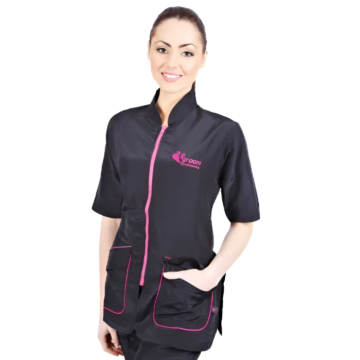 Pink Milano Grooming Jacket by Groom Professional
