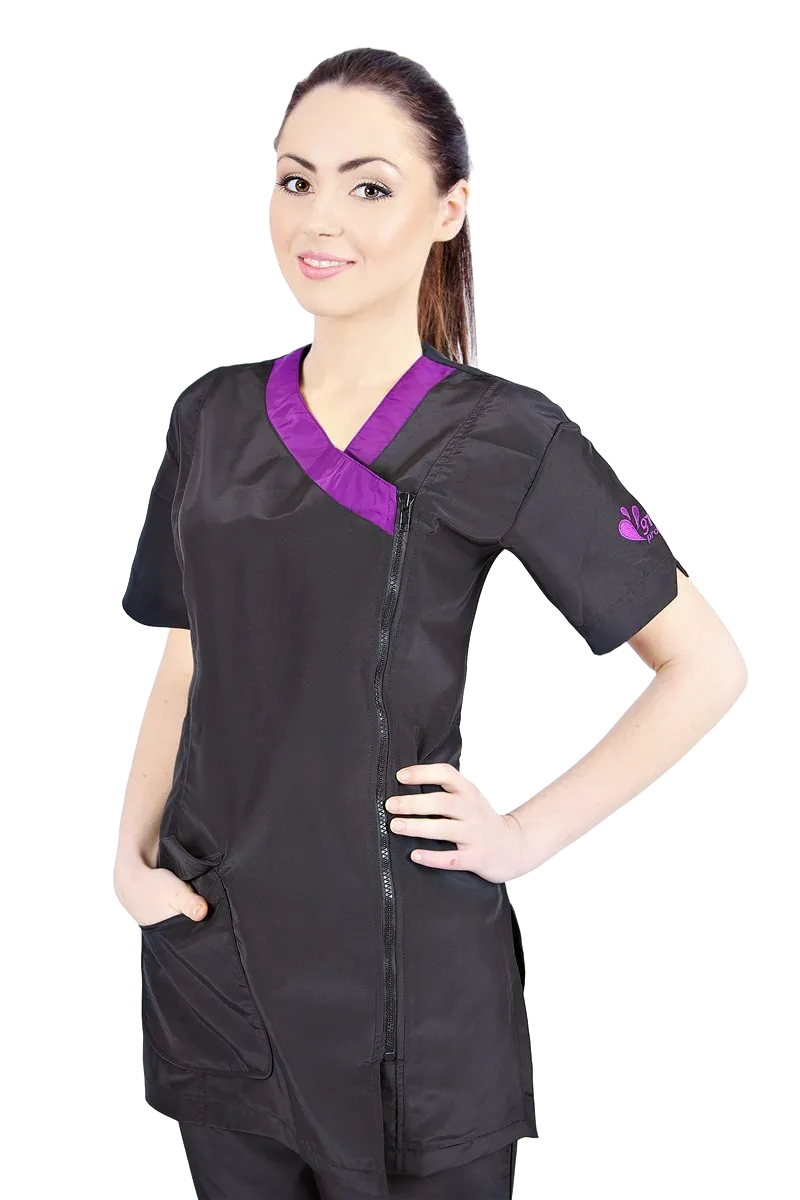Purple Rimini Grooming Jacket by Groom Professional
