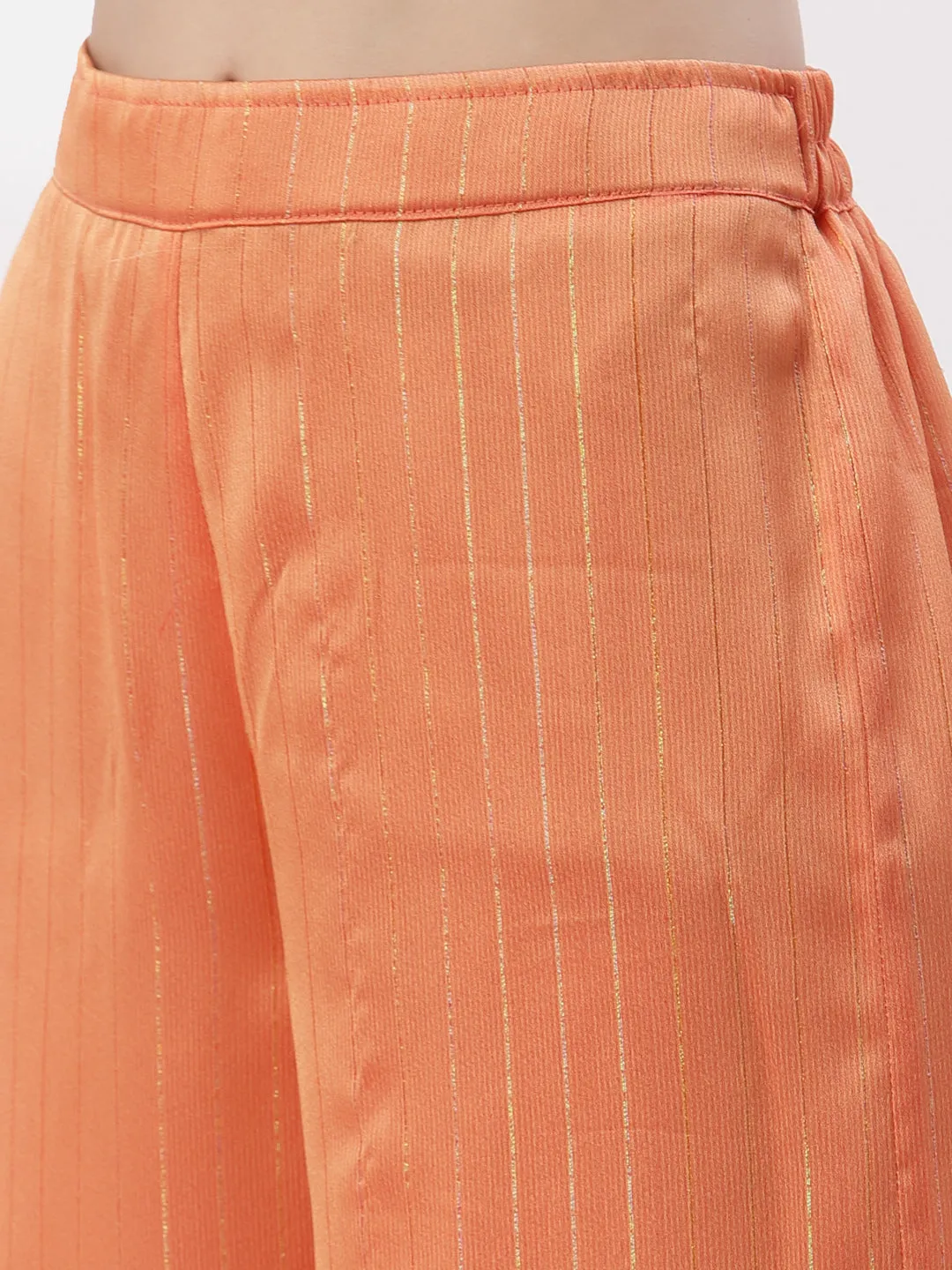Silk Georgette Linear Co-ord Set