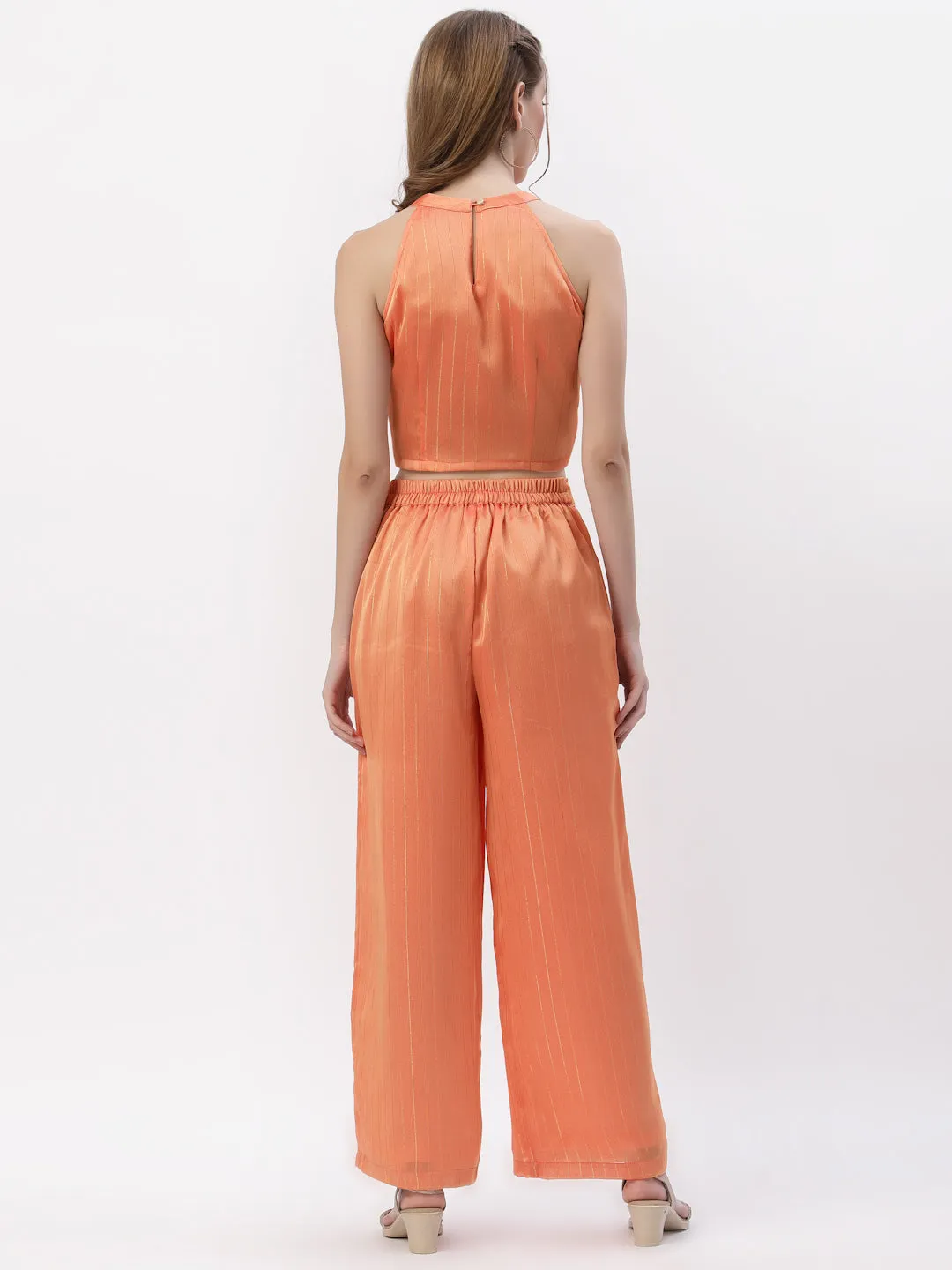 Silk Georgette Linear Co-ord Set