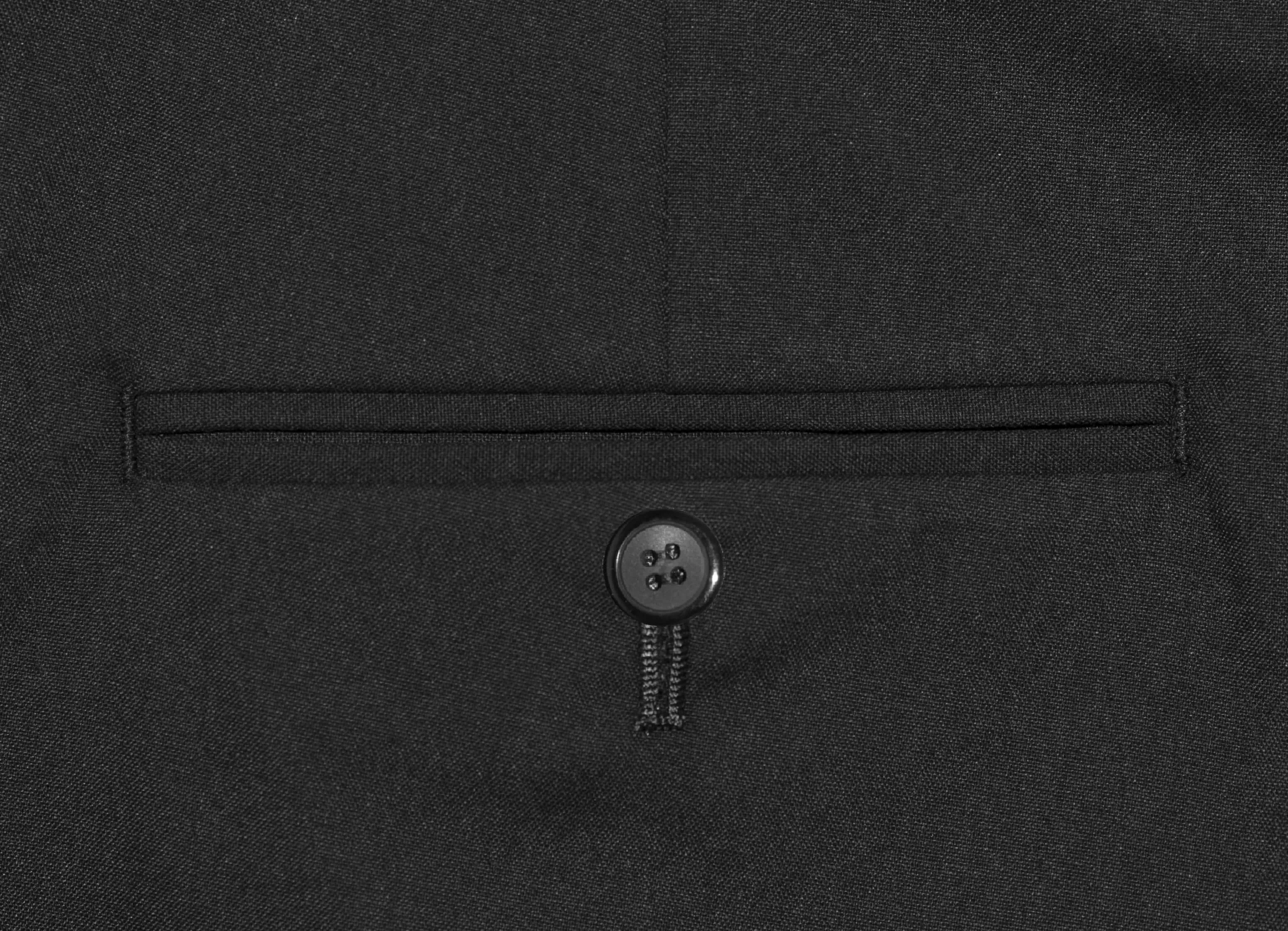 WOOL ESSENTIAL BLACK SLIM-FIT SUIT FOR MEN