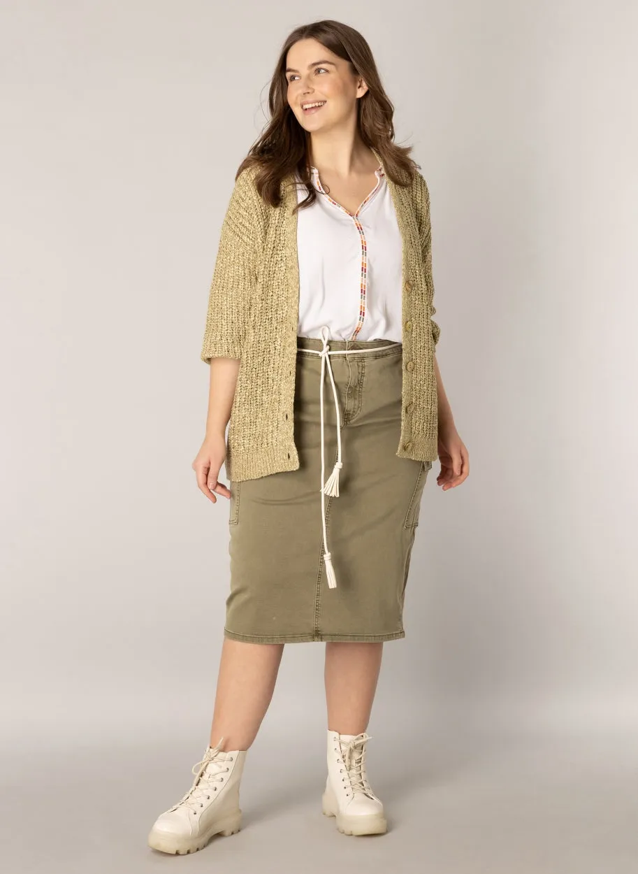 Yaslin - Loose-knit Cardigan