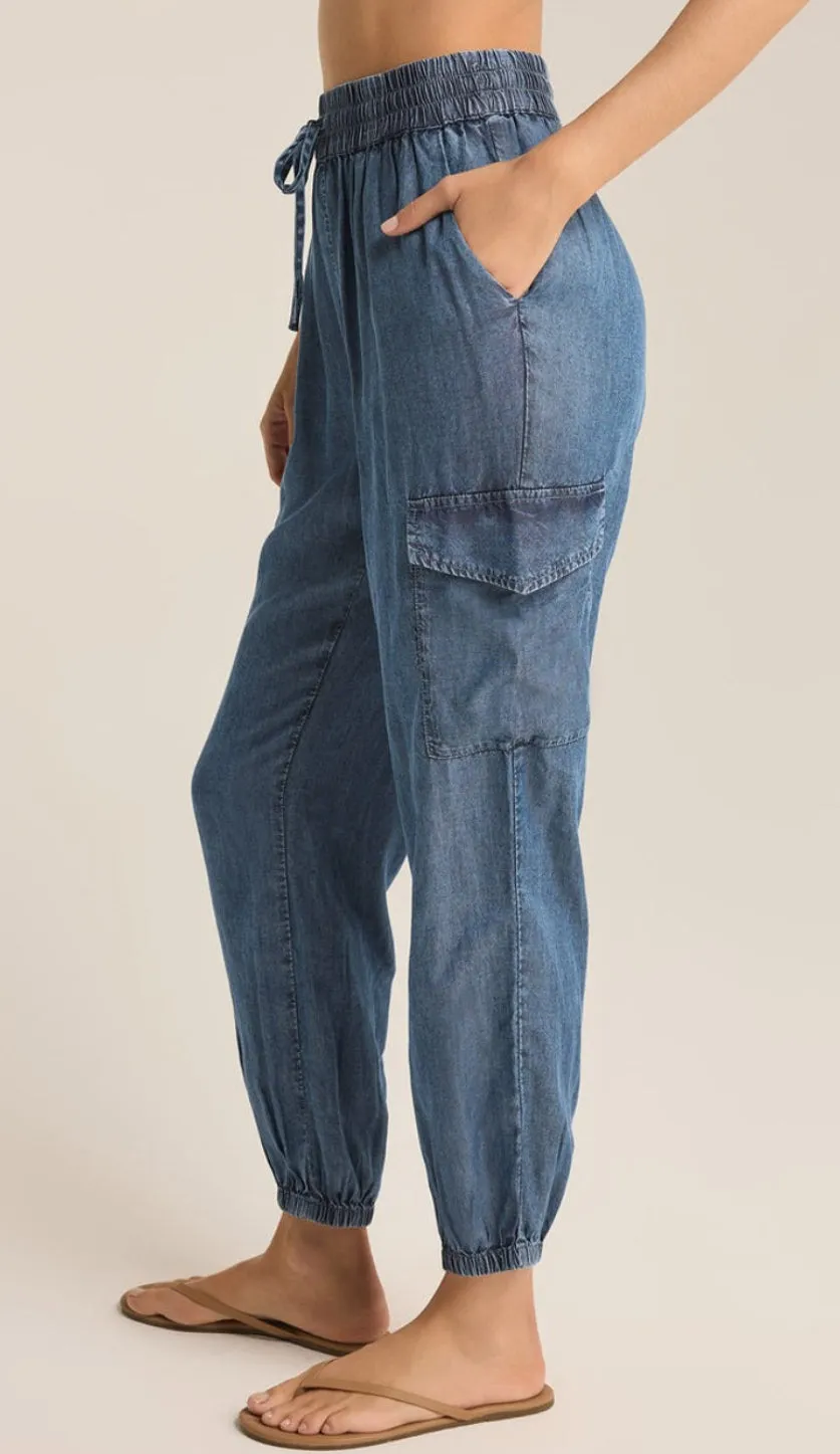 ZSUPPLY RORY CHAMBRAY CARGO JOGGERS